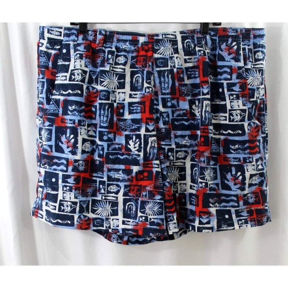 Columbia PFG Mens Super Backcast Water Shorts Fish Sea XXL 6'' Inseam NWT